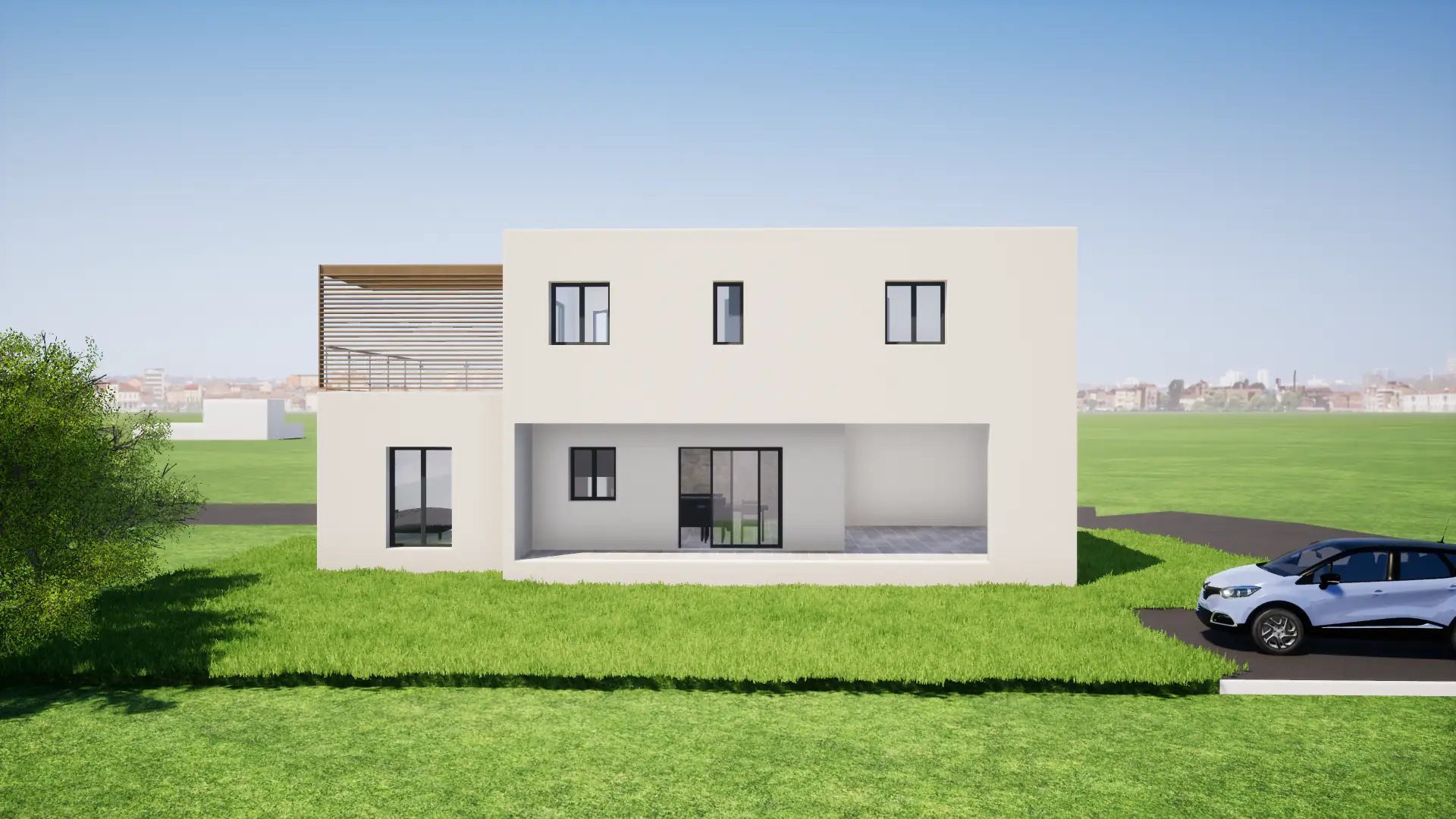 Vue du projet de logements à Saint-Saturnin