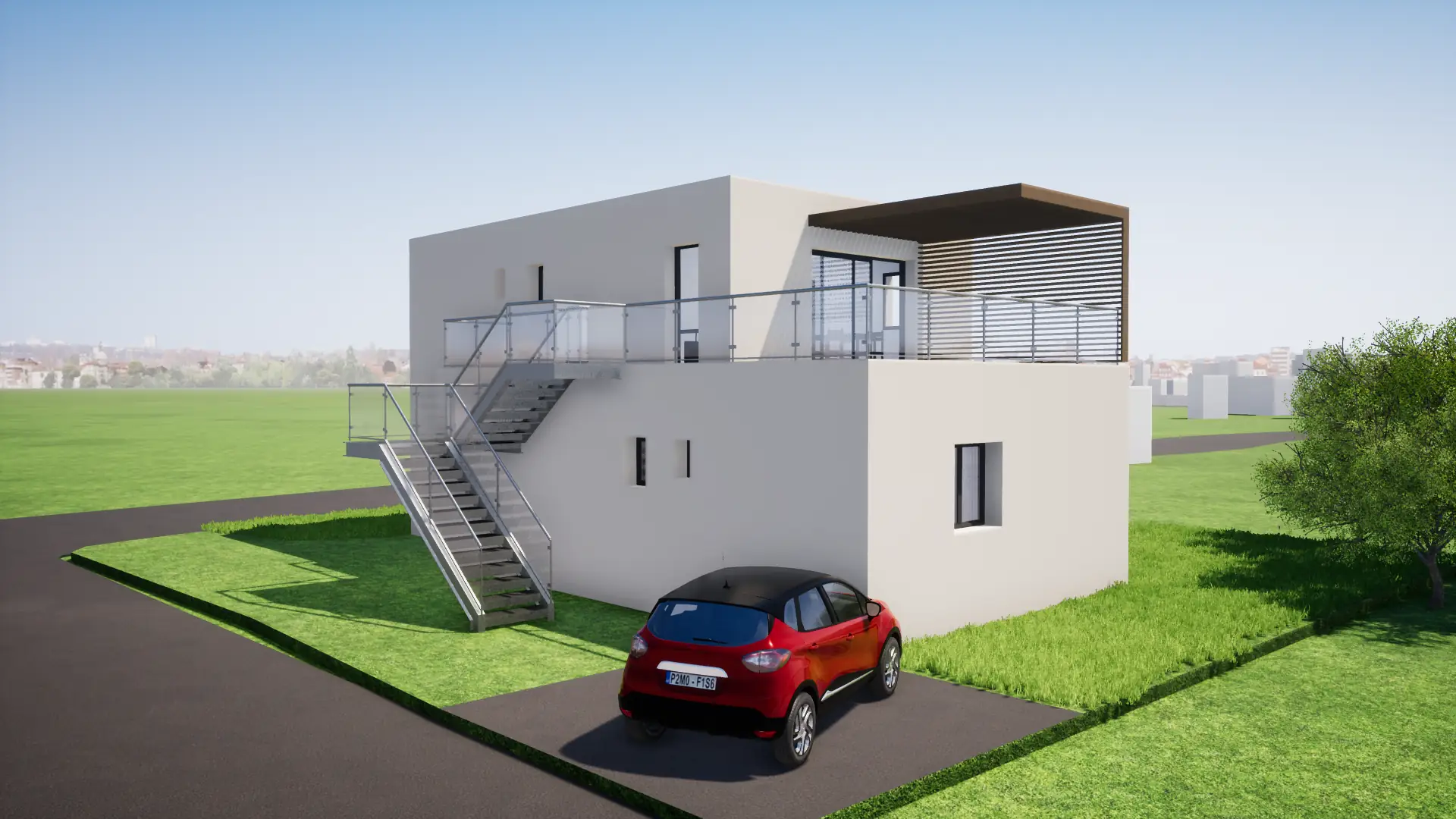Vue du projet de logements à Saint-Saturnin — vue 2